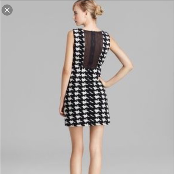Alice + Olivia Everleigh Houndstooth Dress Sz 0 - Picture 2 of 7